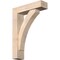 Ekena Millwork Thorton Block Smooth Bracket w/ Offset Brace, Douglas Fir, 5 1/2"W x 20"D x 28"H BKT0604X20X28THR05SDF - alternate 1